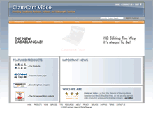 Tablet Screenshot of clamcamvideo.com